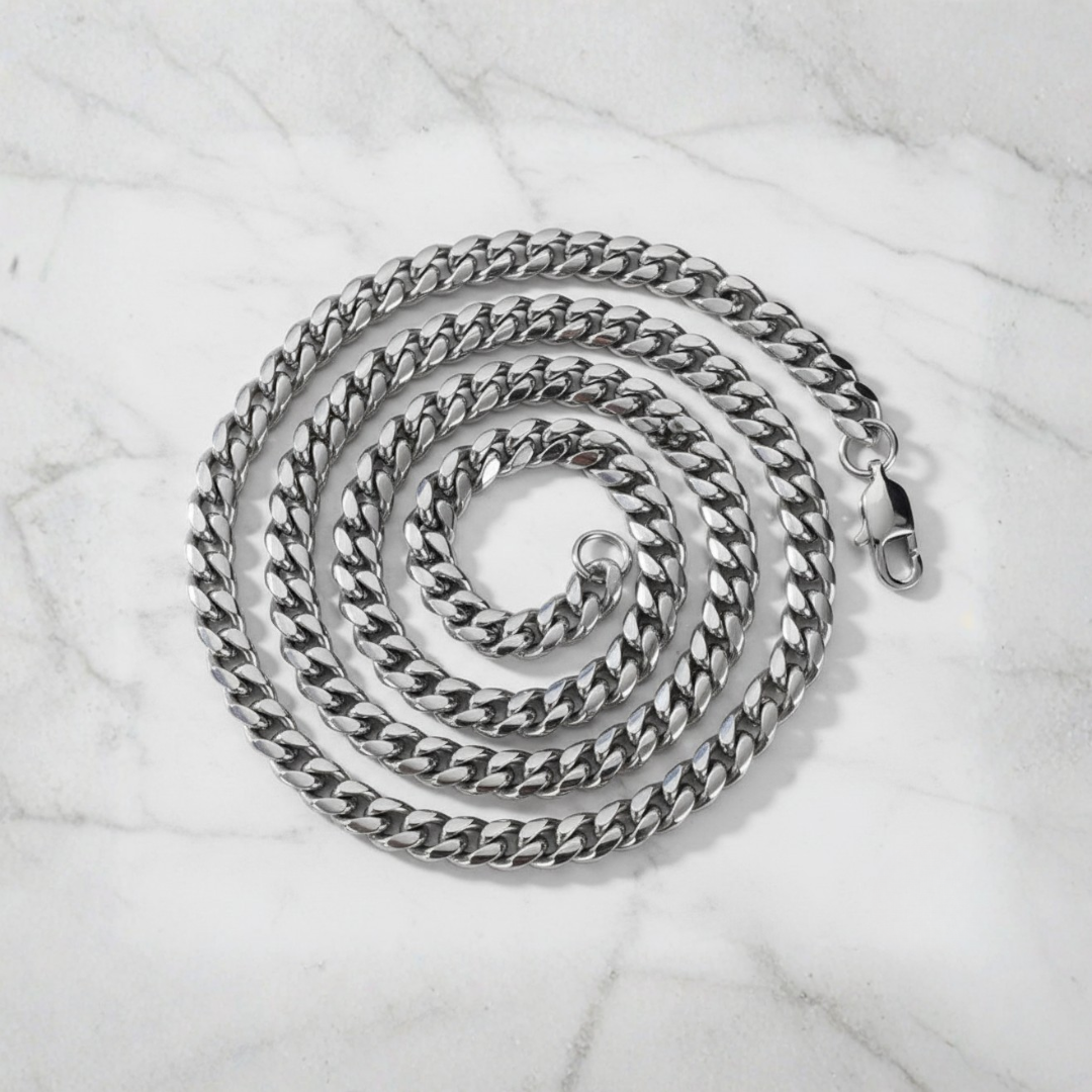 Cadena cubana de 4 mm