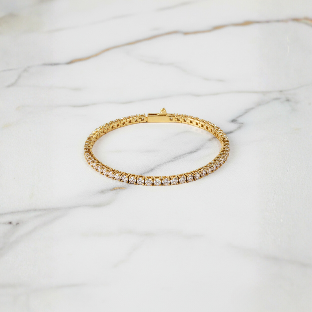 Pulsera de tenis de 3 mm