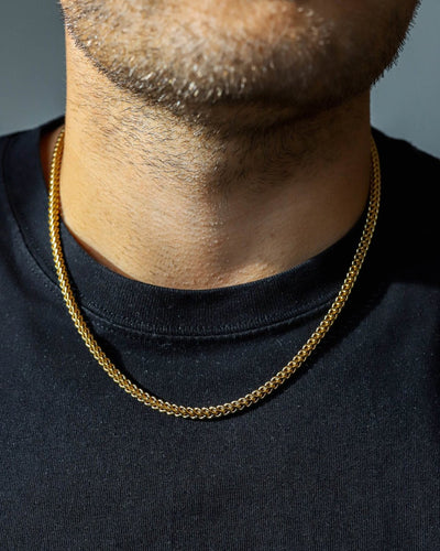 CLEAN FRANCO CHAIN. - 3MM 18K GOLD - Drippy Amsterdam