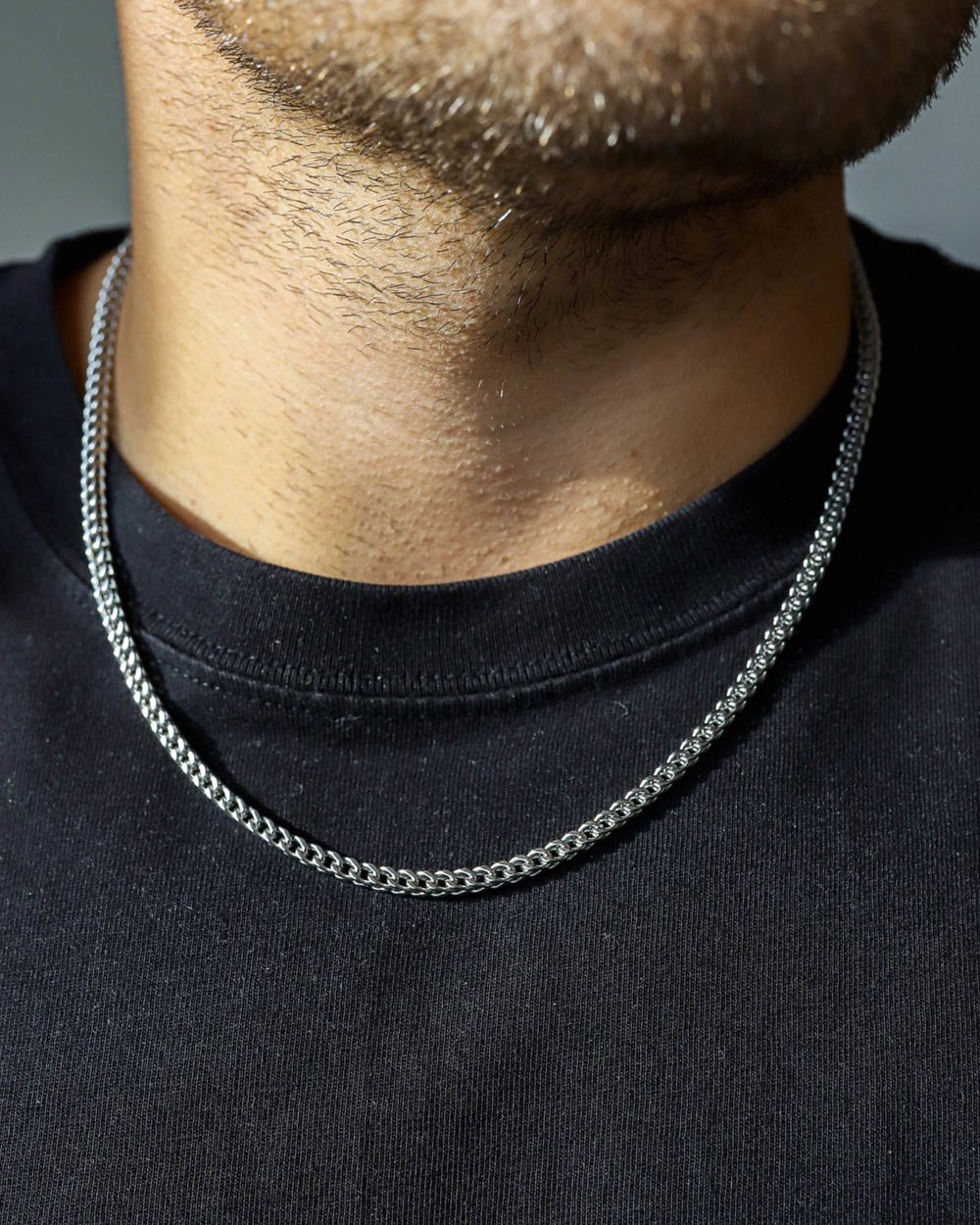 CLEAN FRANCO CHAIN. - 3MM WHITE GOLD - Drippy Amsterdam