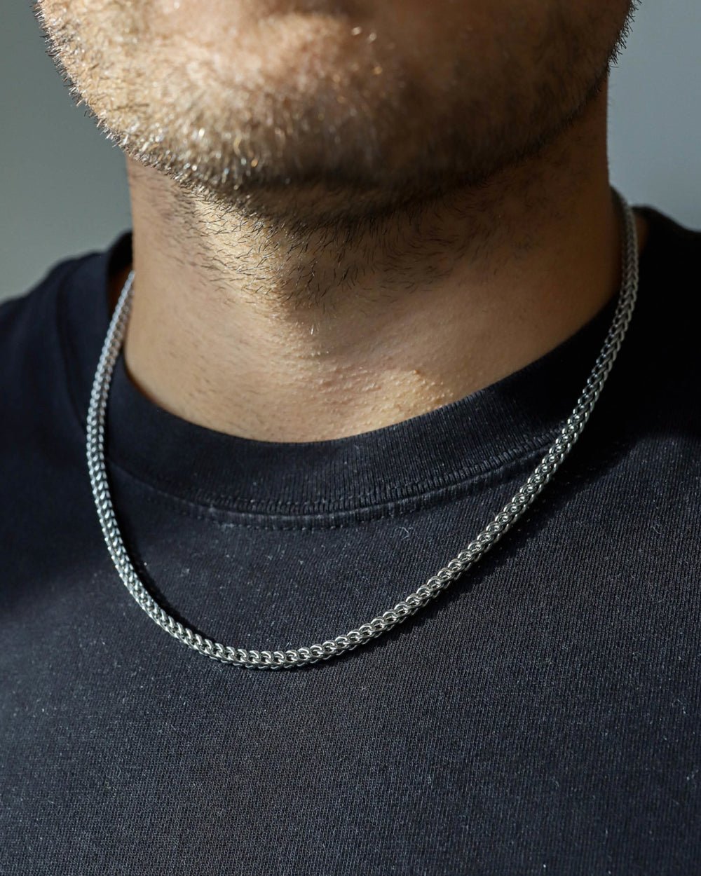 CLEAN FRANCO CHAIN. - 3MM WHITE GOLD - Drippy Amsterdam